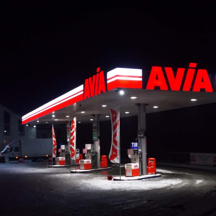 oznakowanie stacji paliw Graffico