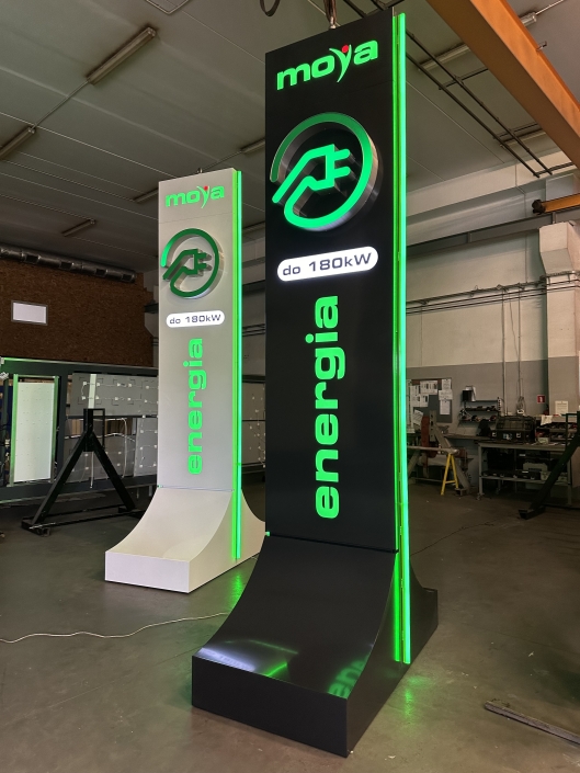 pylony auta elektryczne